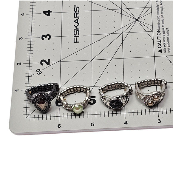 Adjustable Stretch Fashion Cocktail Ring Statement Boho Elegant Lot of 12 - Picture 7 of 7